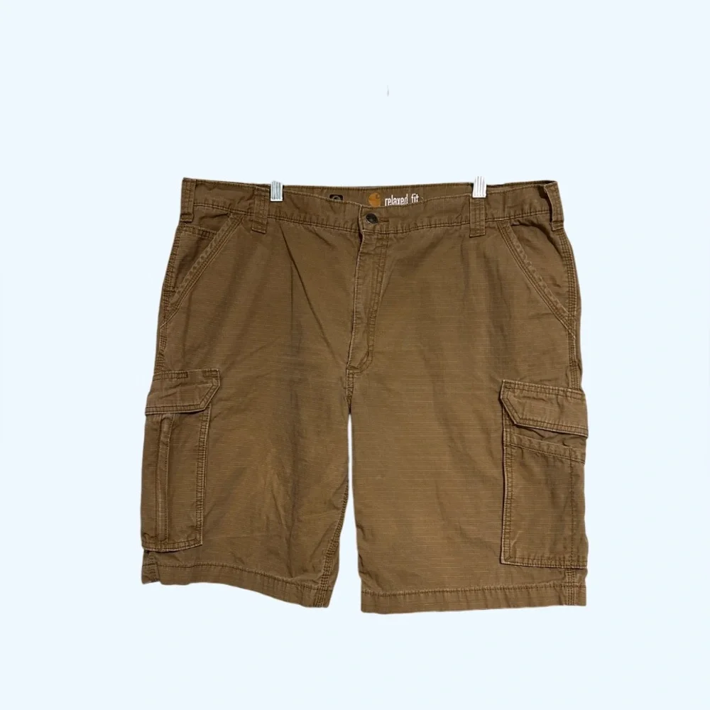 Carhartt Relaxed Fit Cargo Shorts Khaki Tan Size 42